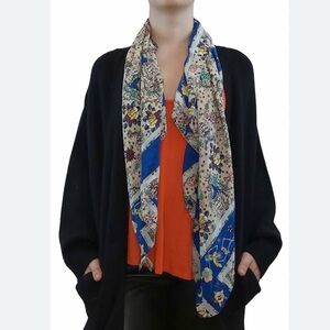 Zadig & Voltaire Lotty Tottoo Circus 100% Silk Scarf